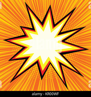 Explosion comics bubble Stock Photo