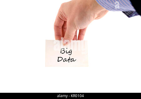 Big data text concept Stock Photo