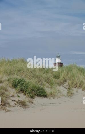 lighthouse landscape in the dunes of ouddorp,goeree-overflakkee,south netherlands Stock Photo