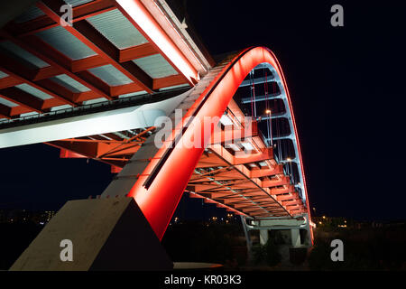 Korean Veterans Blvd Bridge Cumberland River Nashville Tennessee Stock Photo