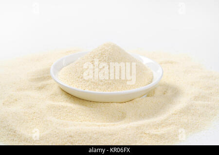 white hominy grits Stock Photo