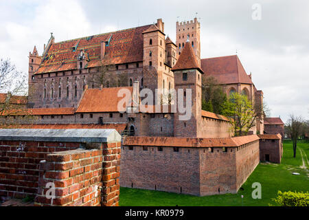 The Castle of the Teutonic Order in Malbork, Poland. A World Heritage Site since 1997 Stock Photo