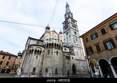 The Duomo di Modena, a Roman Catholic cathedral in the city of Modena, Italy. A World Heritage Site since 1997 Stock Photo