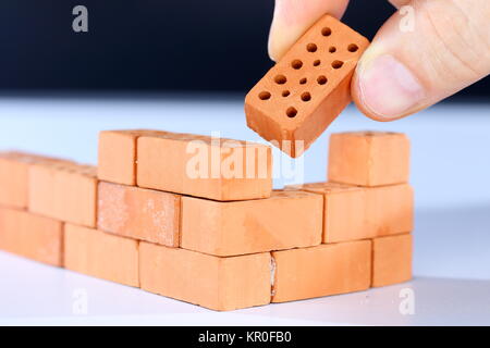 building a wall Stock Photo