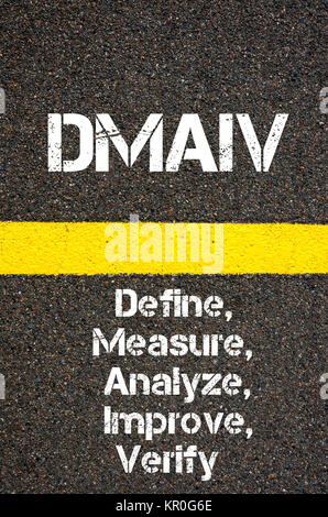 Business Acronym DMAIV Define, Measure, Analyze, Improve, and Verify Stock Photo