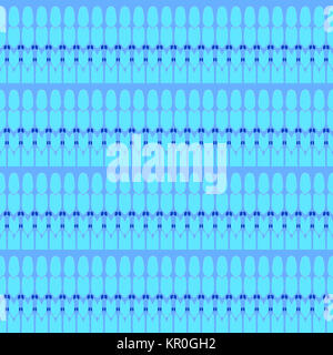 Abstract geometric seamless background. Ornate regular ellipses pattern light blue with dark blue elements on lilac. Stock Photo