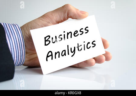 Business analytics text concept Stock Photo