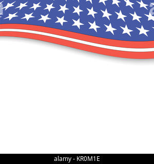 American Flag Background. Stock Photo