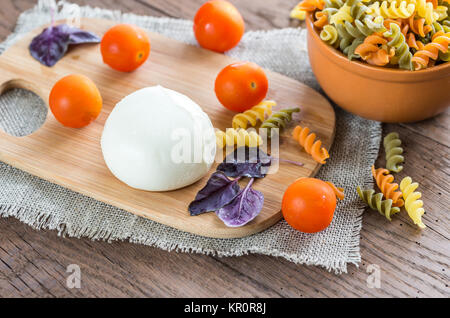 Mozzarella with tomatoes Stock Photo