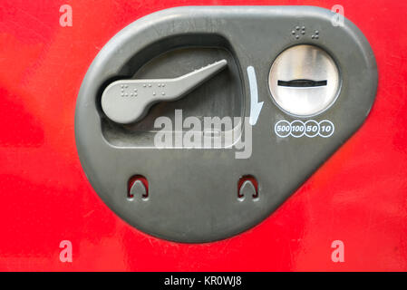 vending Machine Coin insert Stock Photo