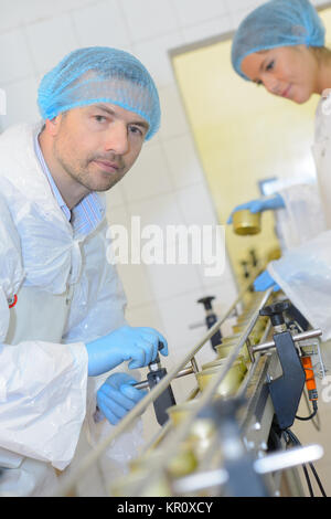 canning factory Stock Photo