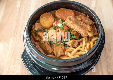 Gamjatang Korean Spicy Pork rib Stock Photo