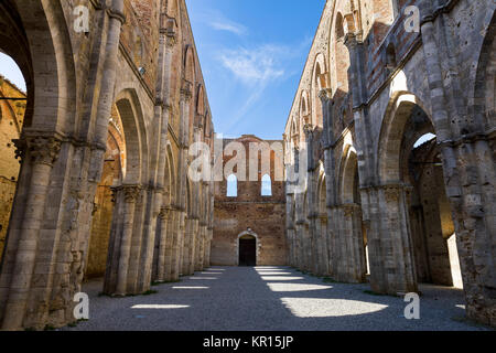 Abbazia di San Galgano Abbey. Tuscany Italy Stock Photo