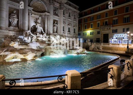 Fontana di Trevi fountain at night Rome Italy