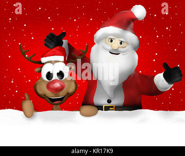 santa claus cartoon laughing portrait. This old guy in clipping path is  very useful for graphic design creations, 3d illustration Stock Photo -  Alamy