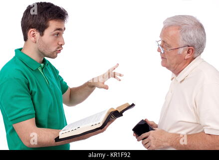 People sharing Gospel Stock Photo