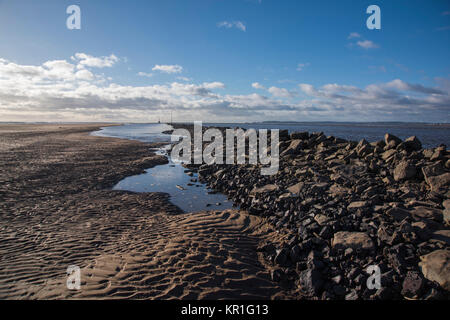 Baglan Bay and Aberavon Sands, West Glamorgan, South Wales, UK. Stock Photo