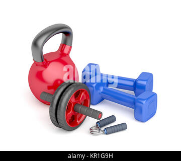 Bodybuilding equipment Stock Photo