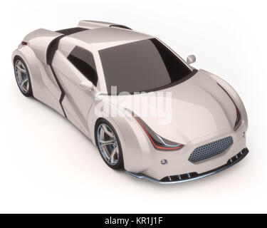 3D Concept Car Stock Photo