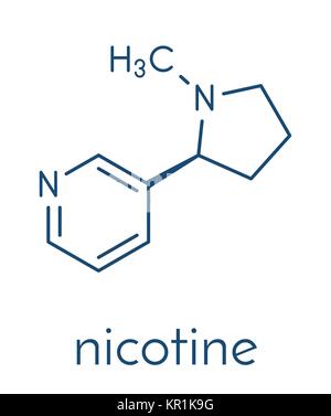 Nicotine tobacco stimulant molecule Stock Photo - Alamy