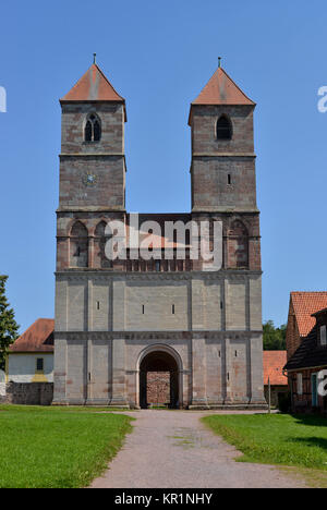 Minster, open-air museum, Vessra, Thuringia, Germany, Klosterkirche, Freilichtmuseum, Thueringen, Deutschland Stock Photo