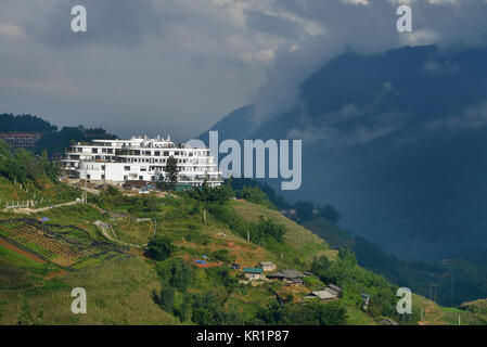 Hotel mountains, Sat. Pa, Vietnam, Hotel Berge, Sa Pa Stock Photo