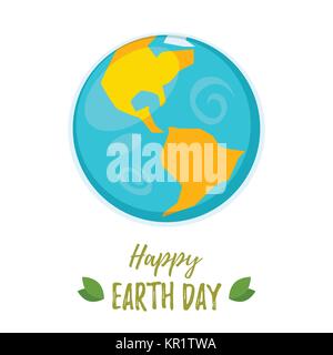 Earth Day greeting card Stock Vector
