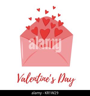 Valentine's day romantic gift card Stock Vector