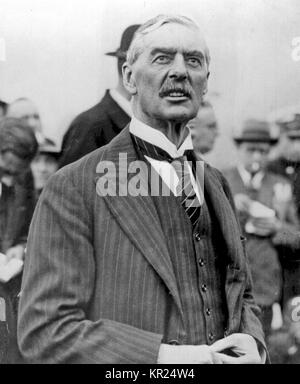 NEVILLE CHAMBERLAIN (1869-1940) British Prime Minister about 1938. Stock Photo