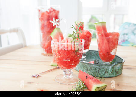 fresh from watermelon granita Stock Photo