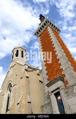 Chapelle Notre Dame de la Salette on Mont Pipet in Vienne, France. Stock Photo