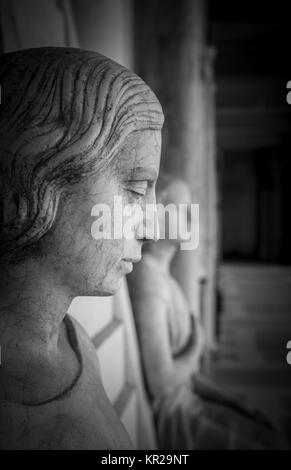 Statue of sad woman Stock Photo