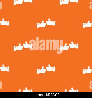Male hands showing Ok sign pattern seamless Stock Vector