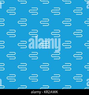 Heated towel rail pattern seamless blue Stock Vector