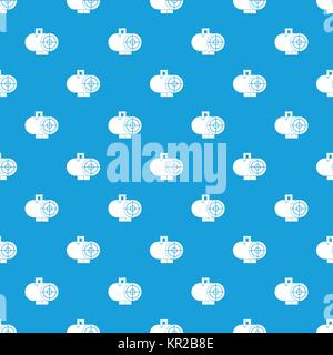 Industrial fan heater pattern seamless blue Stock Vector