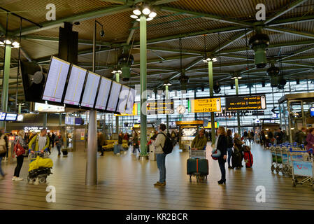 Main hall, airport of Schiphol, Amsterdam, the Netherlands, Haupthalle, Flughafen Schiphol, Niederlande Stock Photo