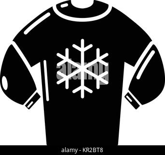 simple black and white wool sweater cartoon Stock Vector Art ...