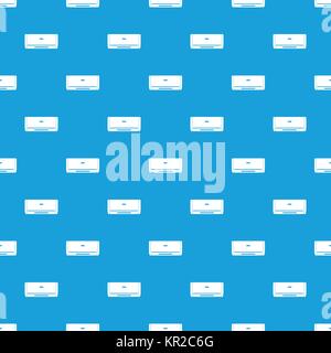 Internal unit air conditioner pattern seamless blue Stock Vector