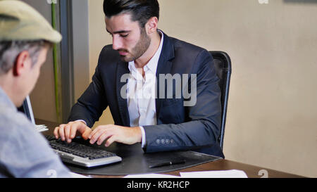 Businessmen working together on projects Stock Photo