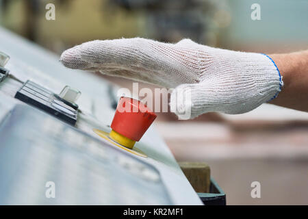 Emergency Break on Factory Stock Photo
