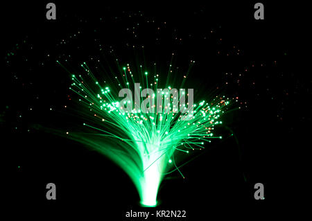 Fiber optical network cable Stock Photo