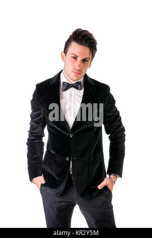 Young businessman wearing suit isolated Stock Photo