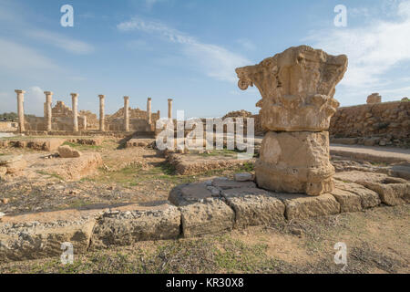 Paphos archaeological park at Kato Pafos in Cyprus. Stock Photo
