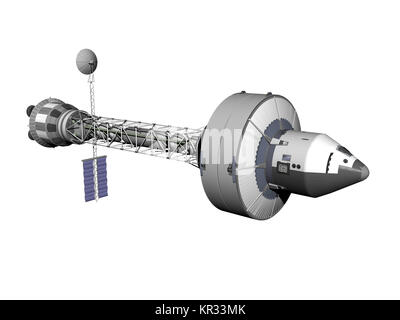 exempted mars orbital station in space Stock Photo