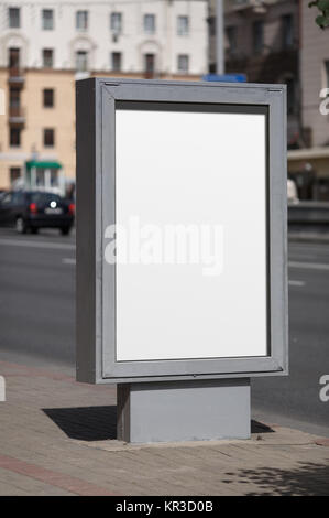 Blank vertical billboard Stock Photo