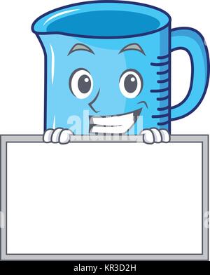 https://l450v.alamy.com/450v/kr3d2h/grinning-with-board-measuring-cup-character-cartoon-kr3d2h.jpg