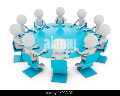 the round table Stock Photo