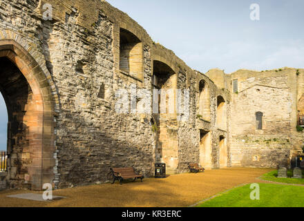 Newark Castle, a scheduled ancient monument, Grade I listed.  Newark on Trent, Nottinghamshire, UK Stock Photo