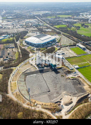 Former park stadium next to the Arena Auf Schalke, Veltinsarena, Schalke 04, training courses of the S04, Gelsenkirchen, Ruhr area, North Rhine-Westph Stock Photo