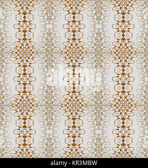 Abstract geometric seamless background. Regular triangle pattern ocher brown and silver gray on light gray, delicate, elegant and extensive. Stock Photo